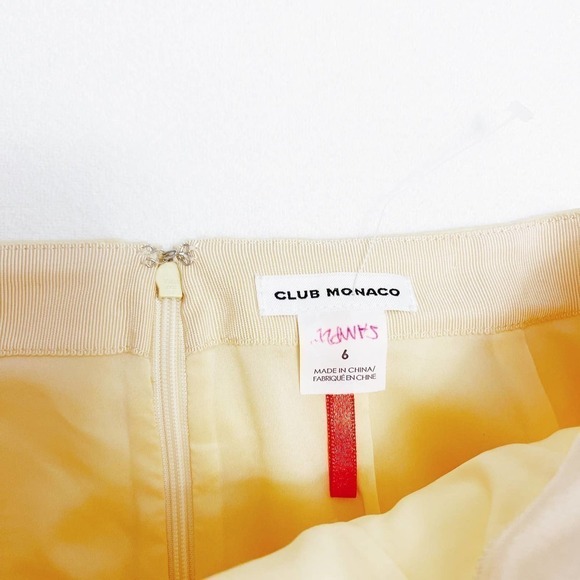 Club Monaco Light Pink Pencil Skirt Back Slit MINT/NWOT SZ6 - Picture 5 of 5